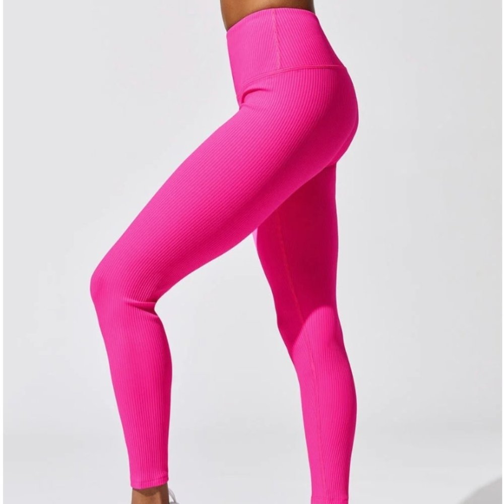 Carbon38 Ribbed Regular Rise 7/8 Legging